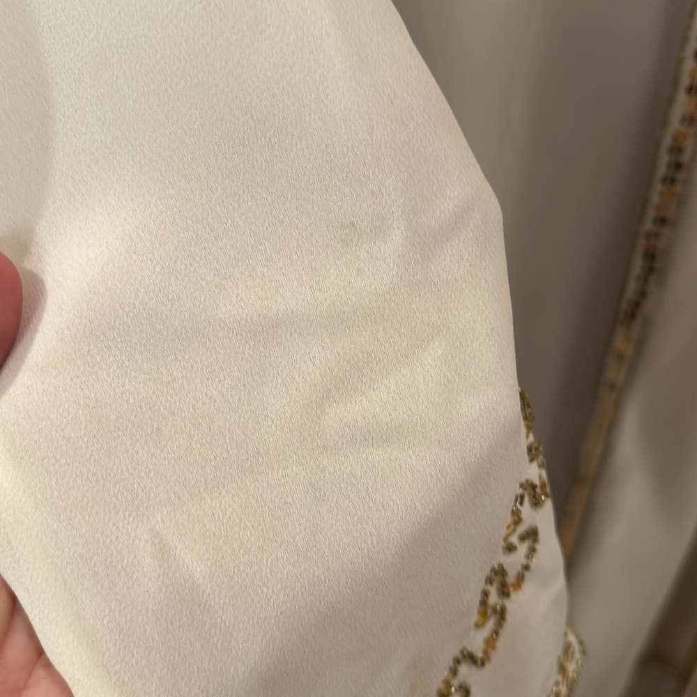 Stunning one size kimono with gold beading and sequins Made in India - Picture 9 of 11